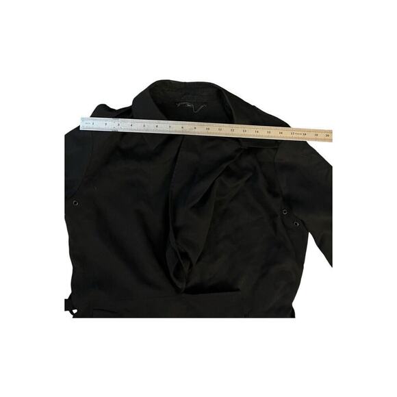 Women's Size Small AllSaints Bexley Mac Jacket Trench Black Coat - Picture 8 of 16